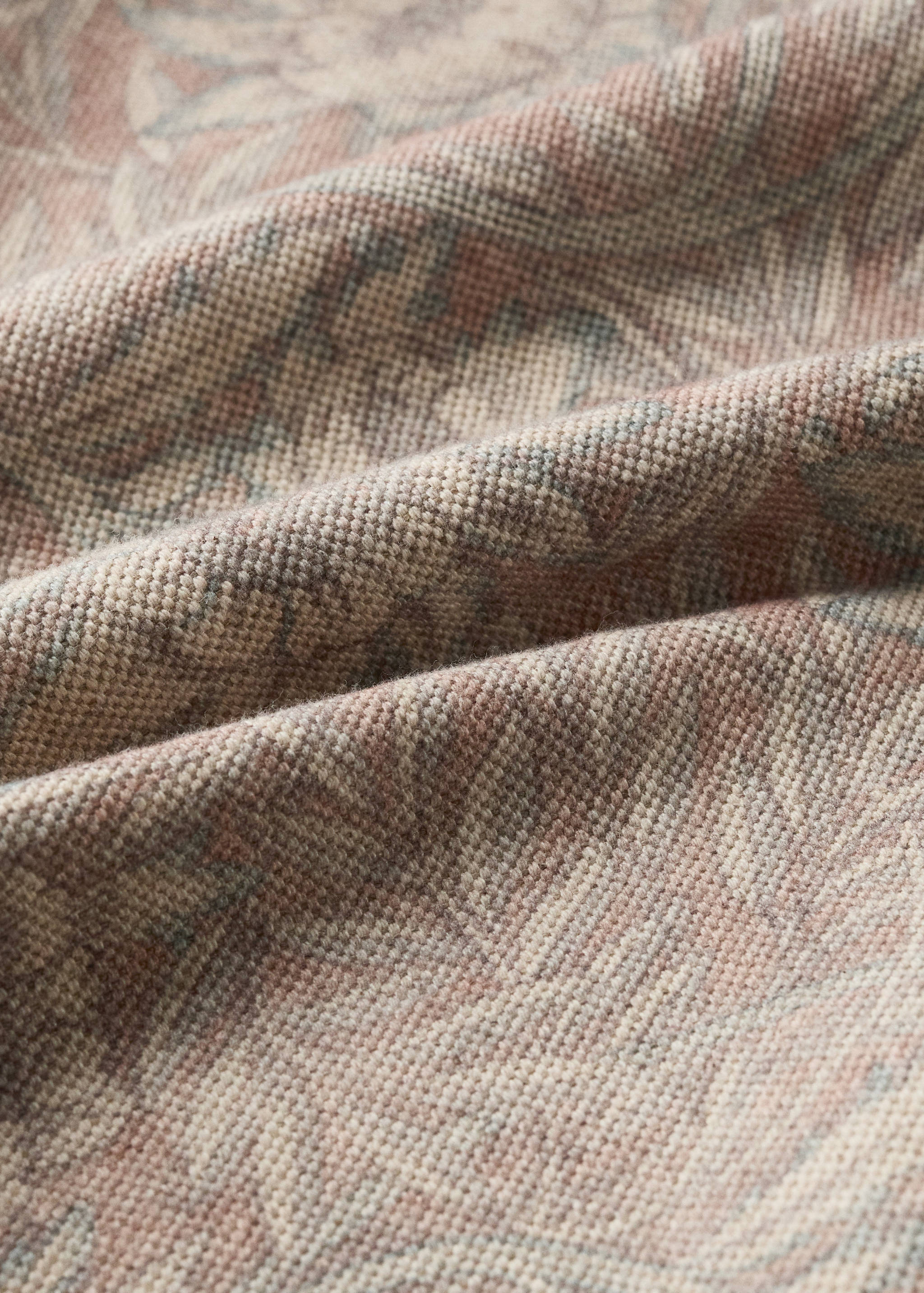 Decorative cotton-linen bedspread for 130/140/150 cm bed - Details of the article 1