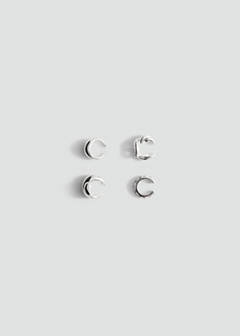 Combined ear cuff set — Silver 1
