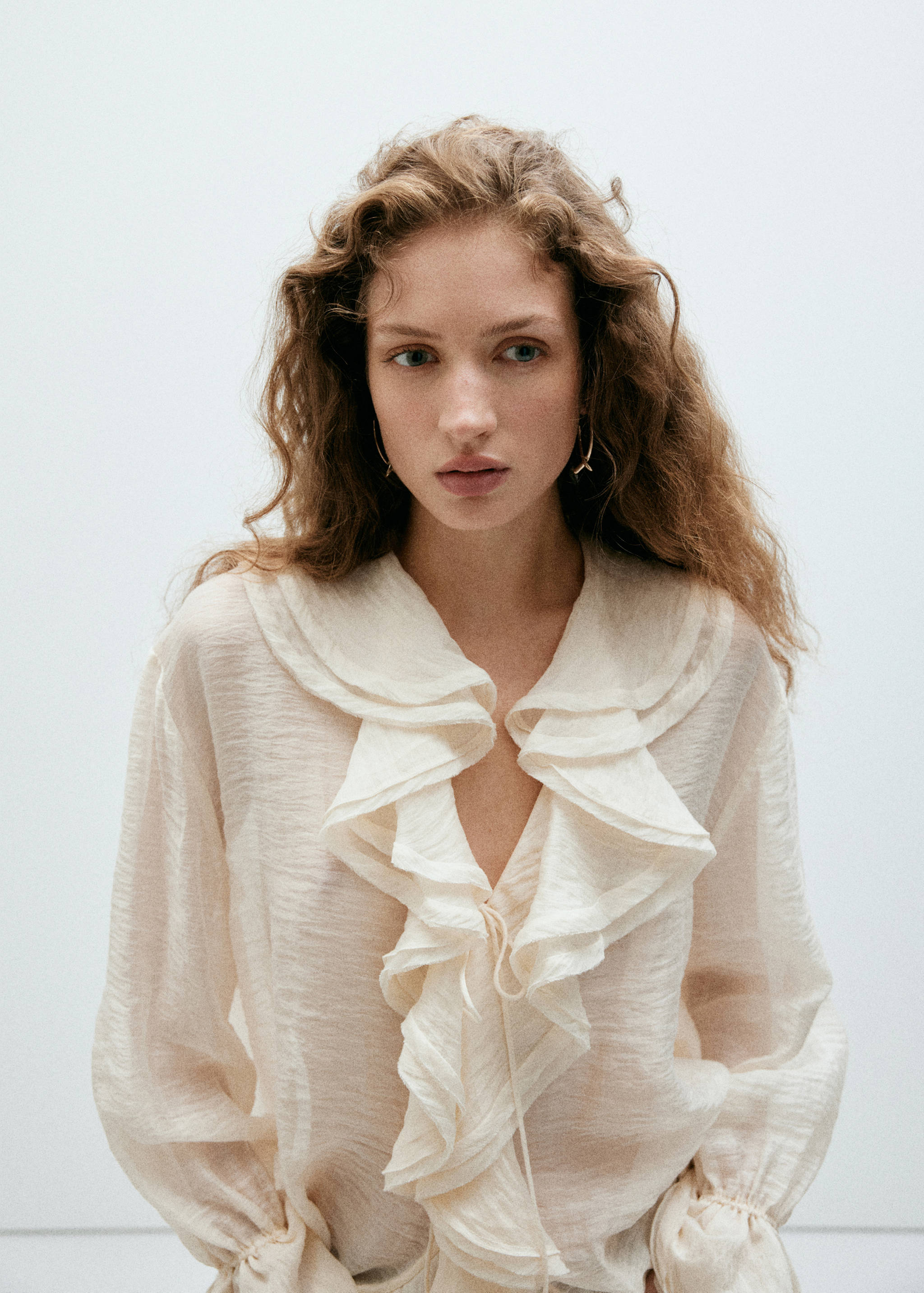 Irregular textured earrings - General plane