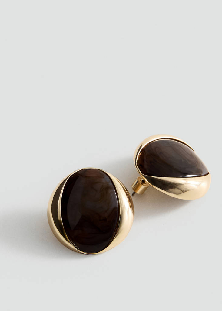 Stones earrings — Gold