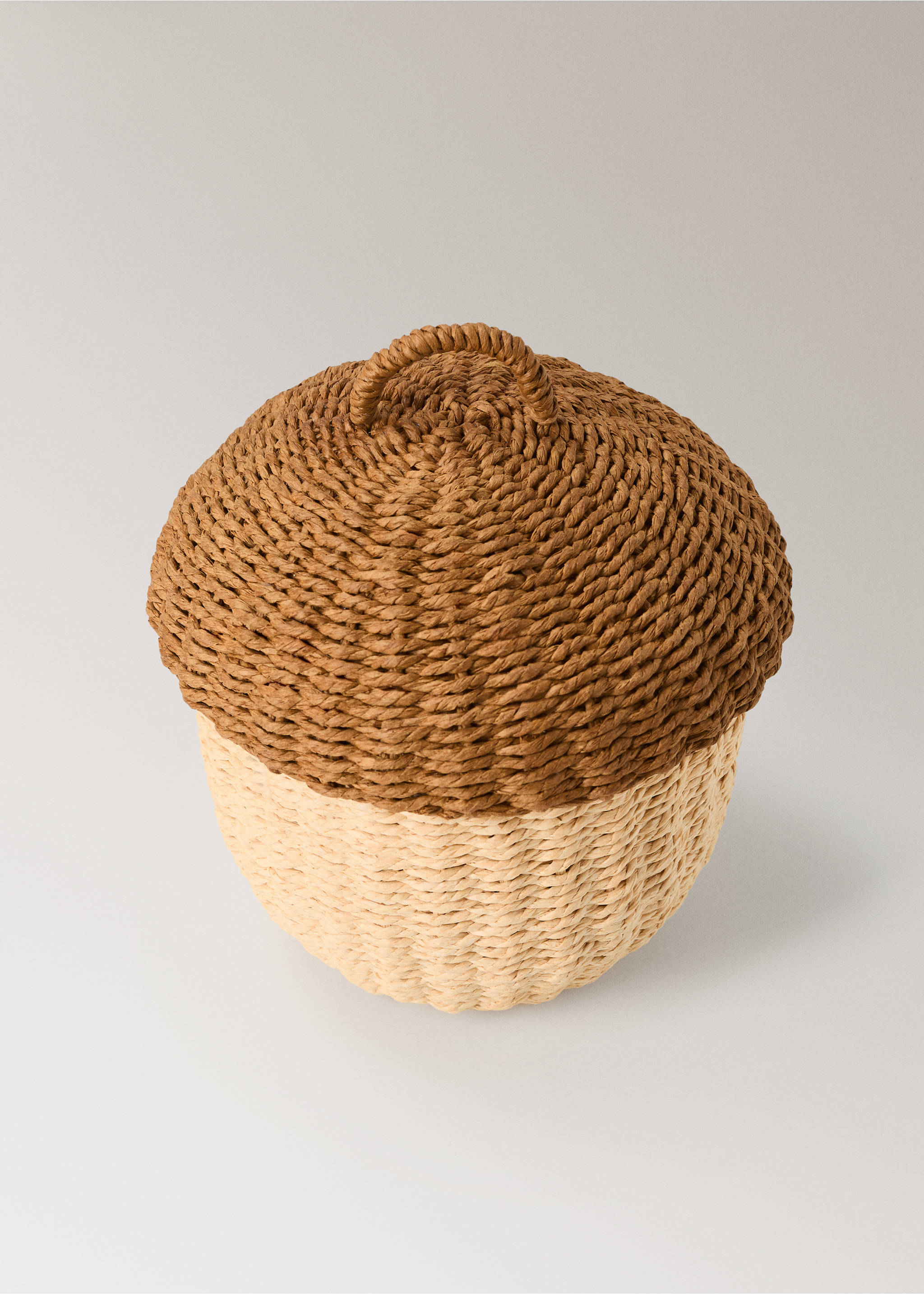 100% paper basket with animated design - Details of the article 1, Brown. Ref: 37004462-00.