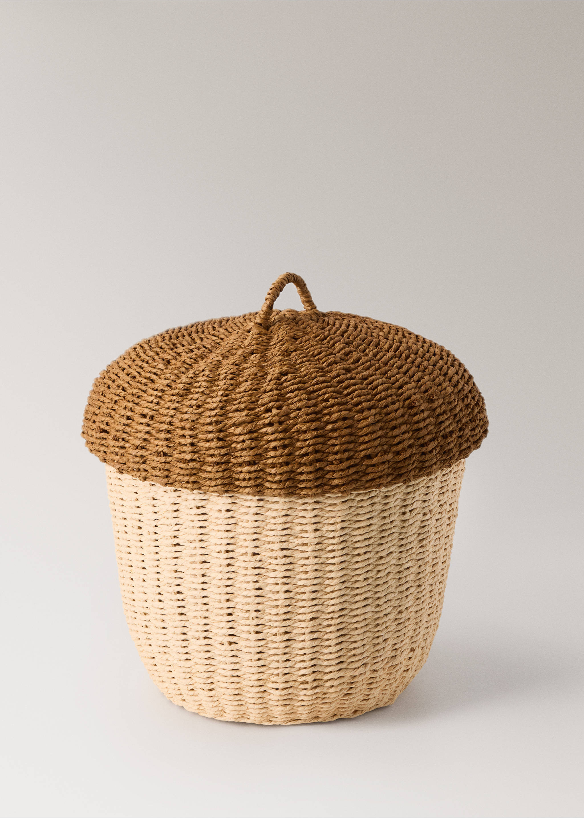 Acorn paper basket - Details of the article 1, Brown. Ref: 37004463-00.