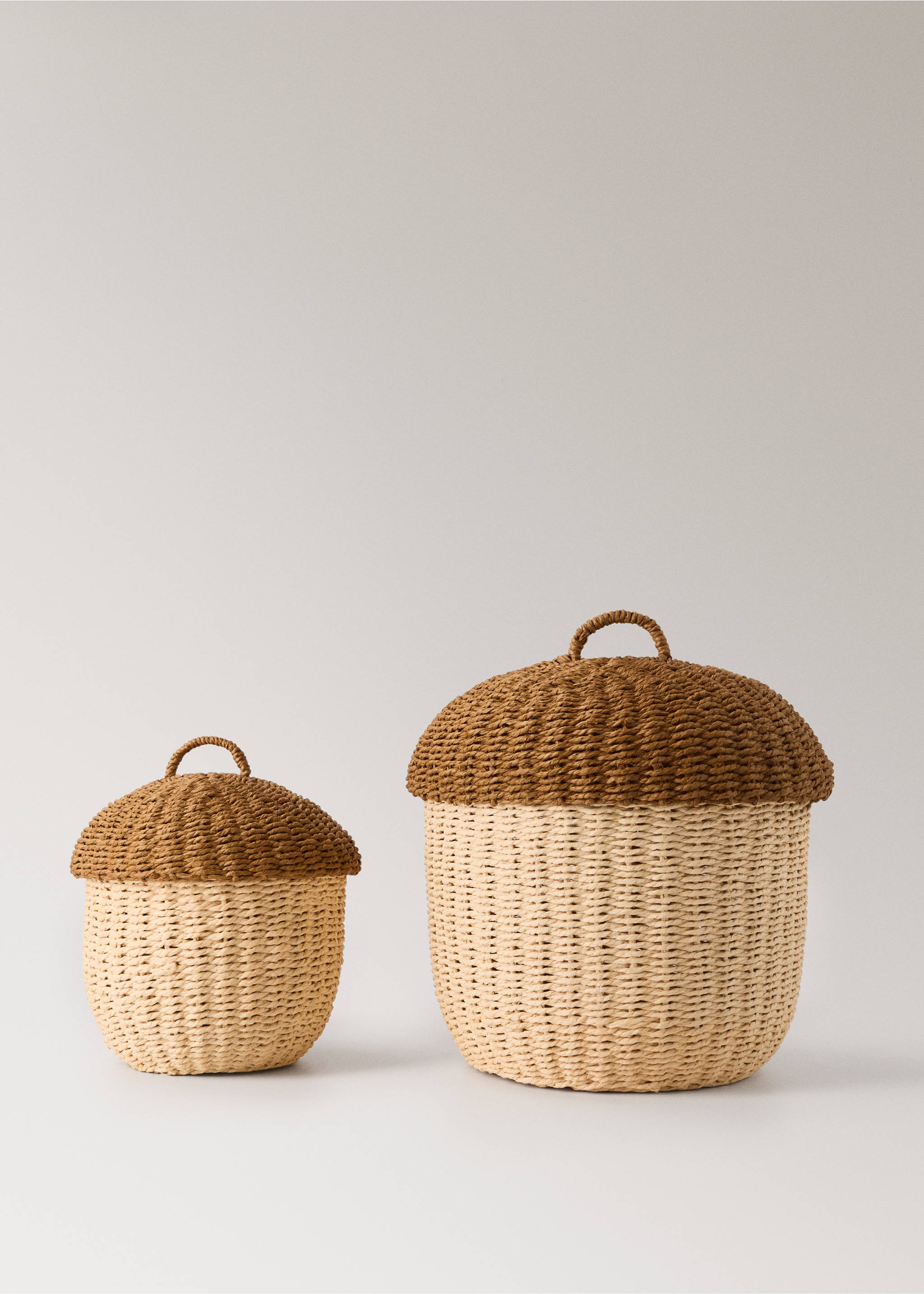 Acorn paper basket - Details of the article 3, Brown. Ref: 37004463-00.