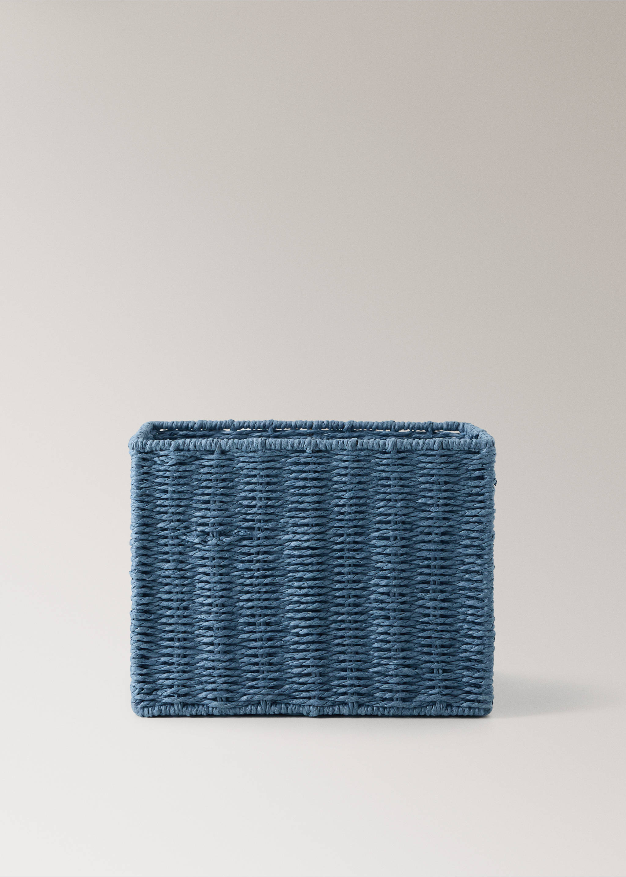 Small paper basket - Article without model, Prussian Blue. Ref: 37004473-00.