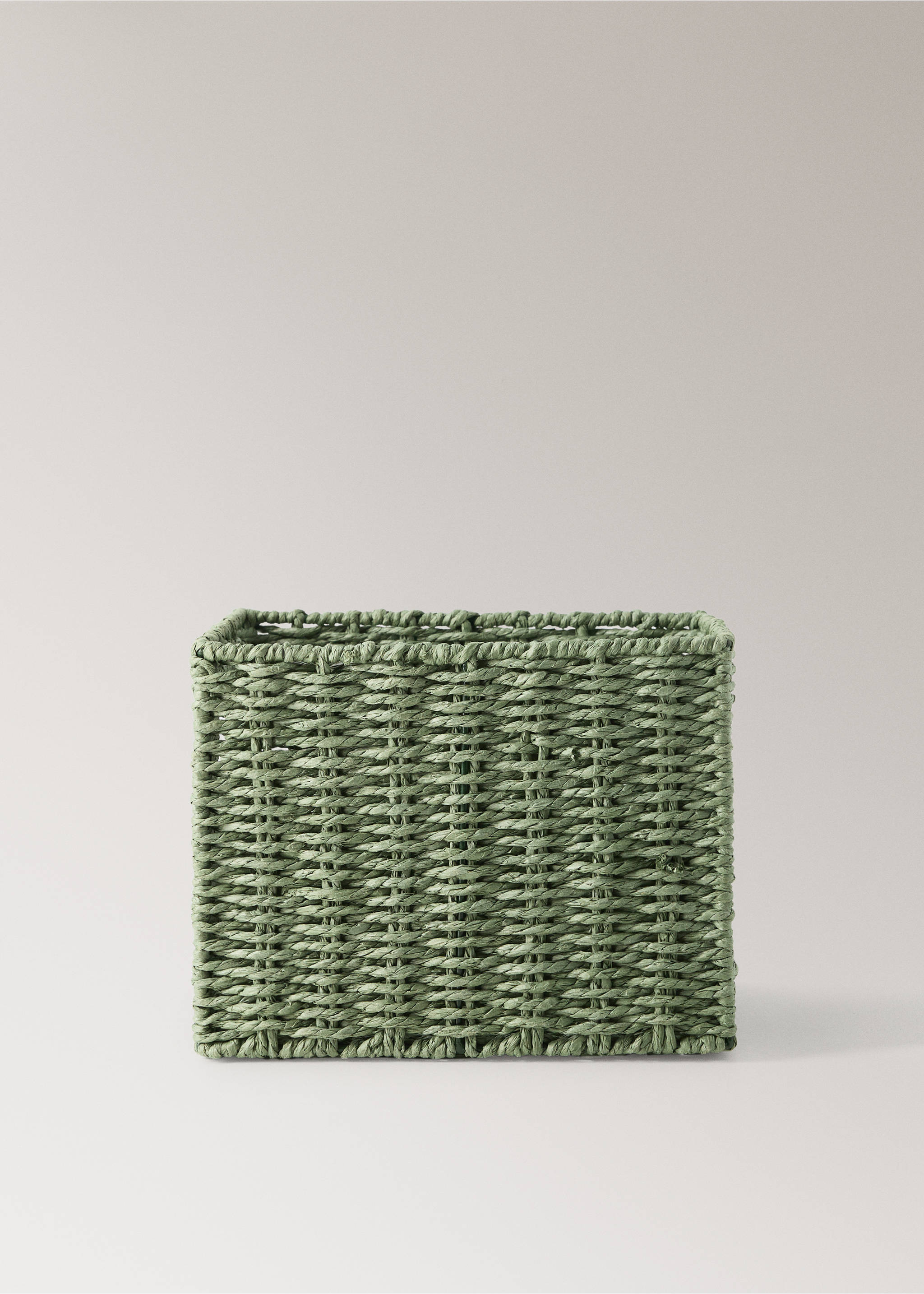 Panier en papier moyen couleur - Article sans modèle, Vert forêt. Ref: 37004474-00.