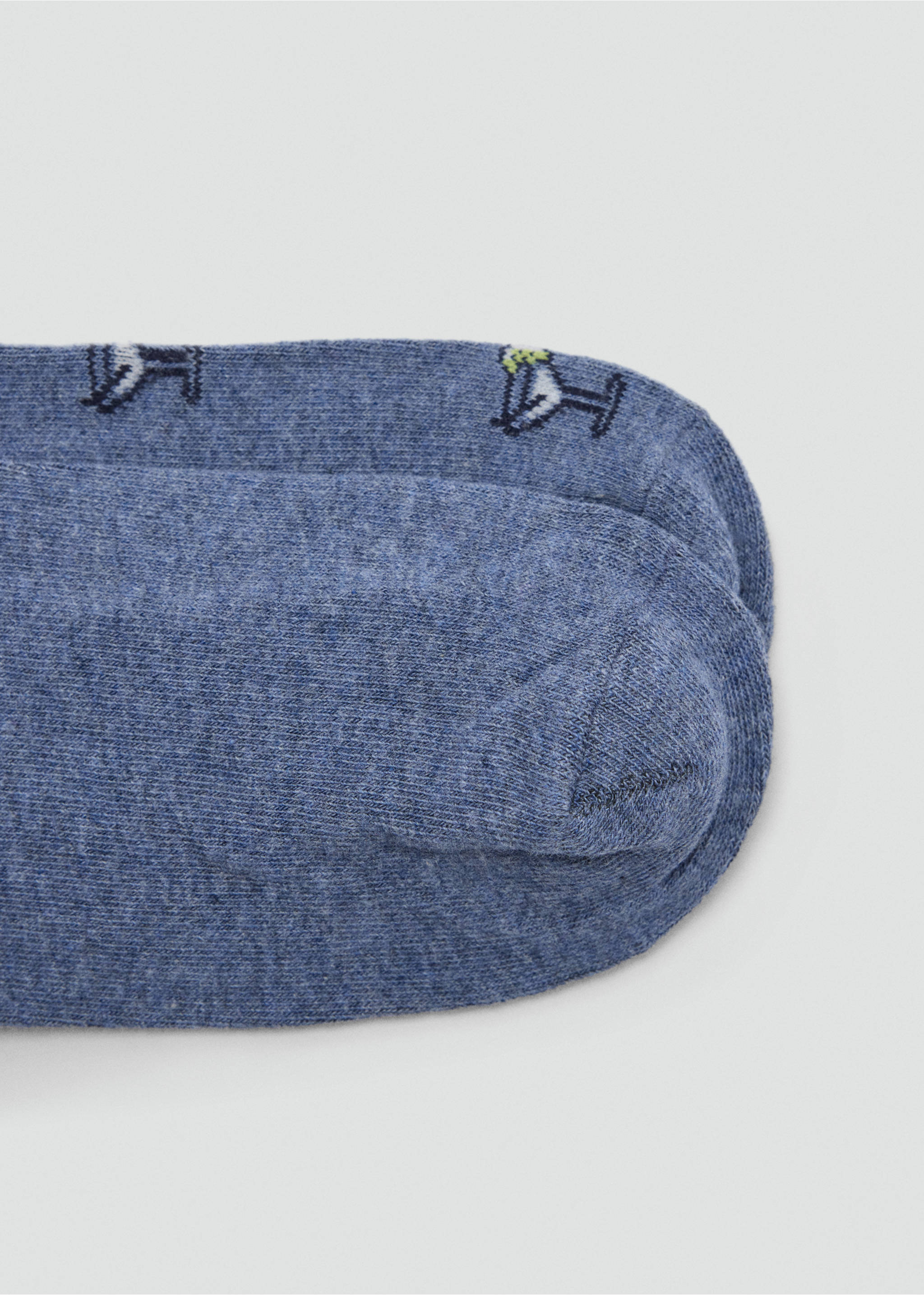 Pack of 2 combined socks - Details of the article 0, Blue. Ref: 37004776-00.