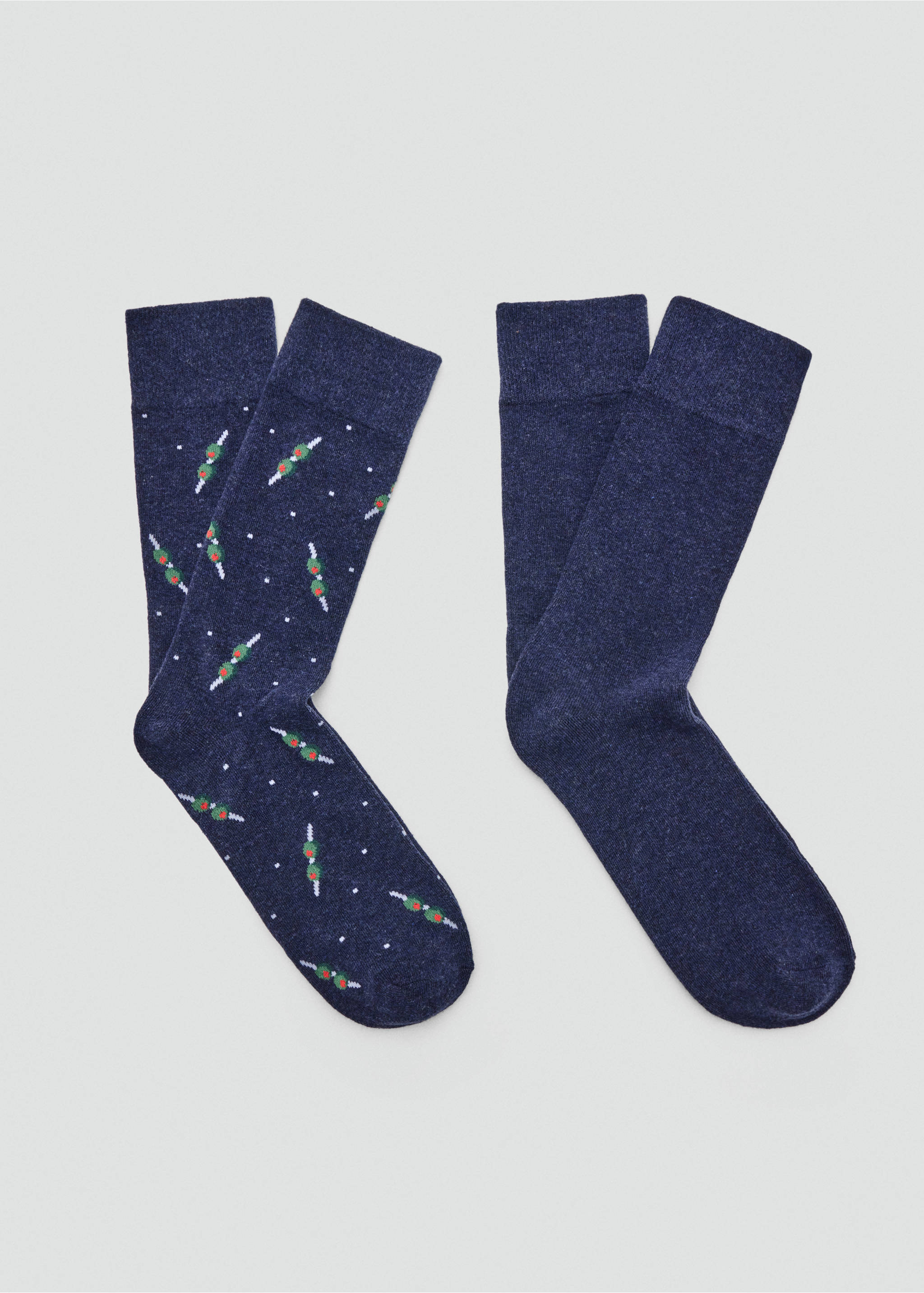Pack of 2 combined socks - Article without model, Navy. Ref: 37004777-00.