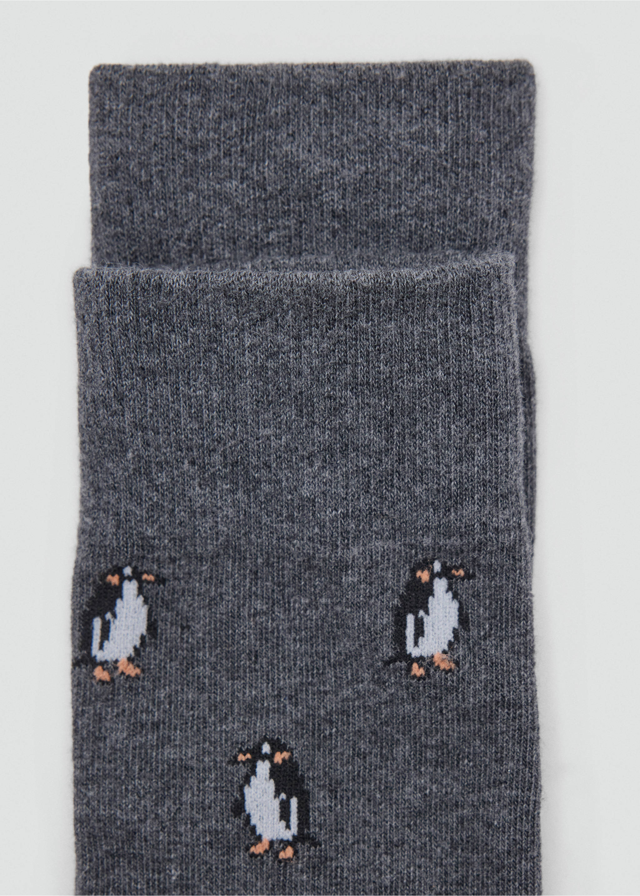 Pack of 2 combined socks - Details of the article 8, Dark Heather Grey. Ref: 37004778-00.
