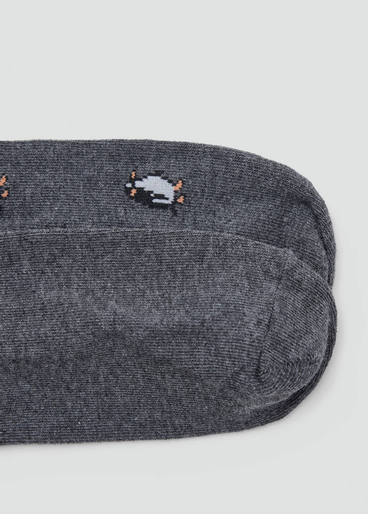 Pack of 2 combined socks — Dark Heather Grey
