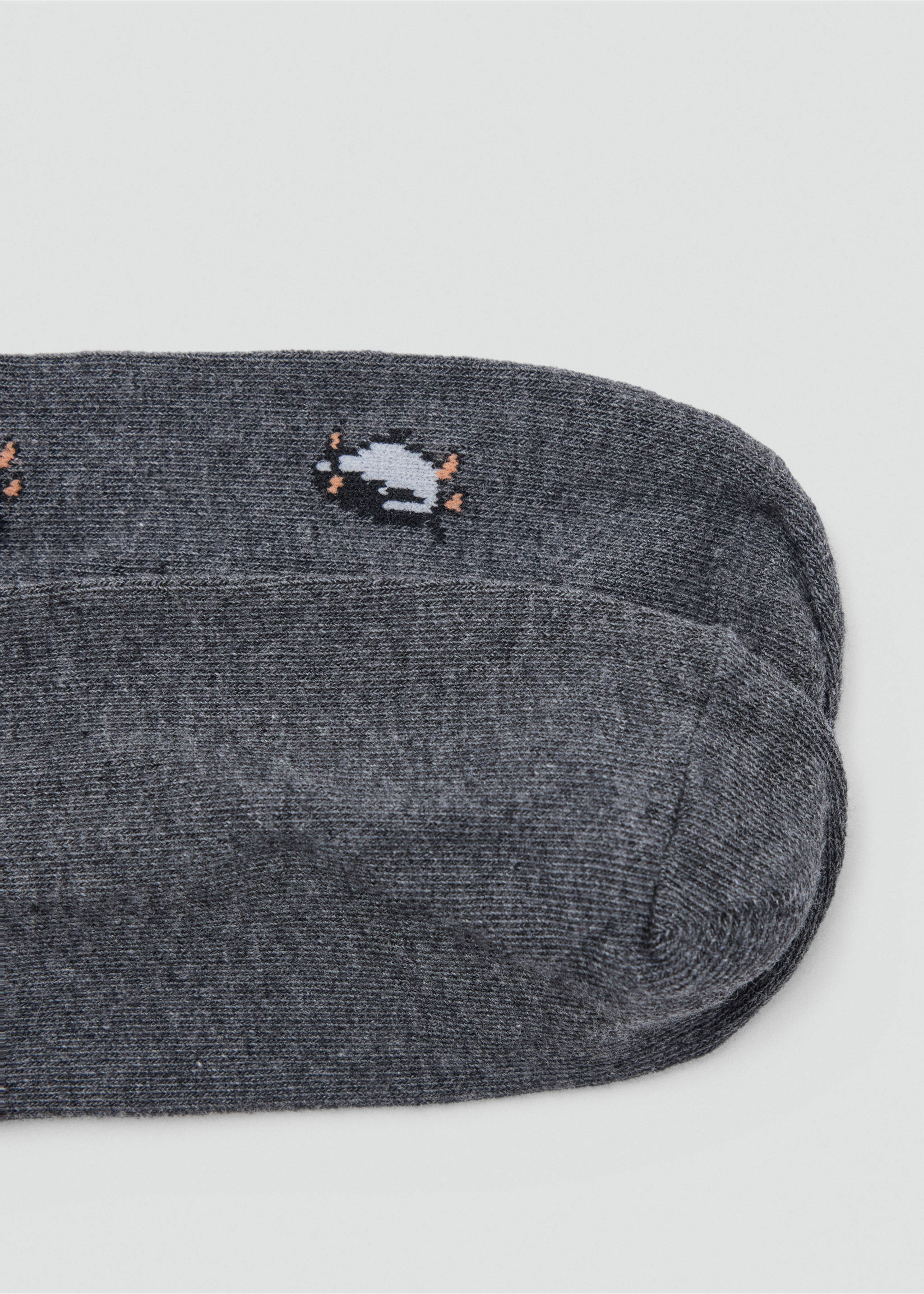 Pack of 2 combined socks - Details of the article 0, Dark Heather Grey. Ref: 37004778-00.