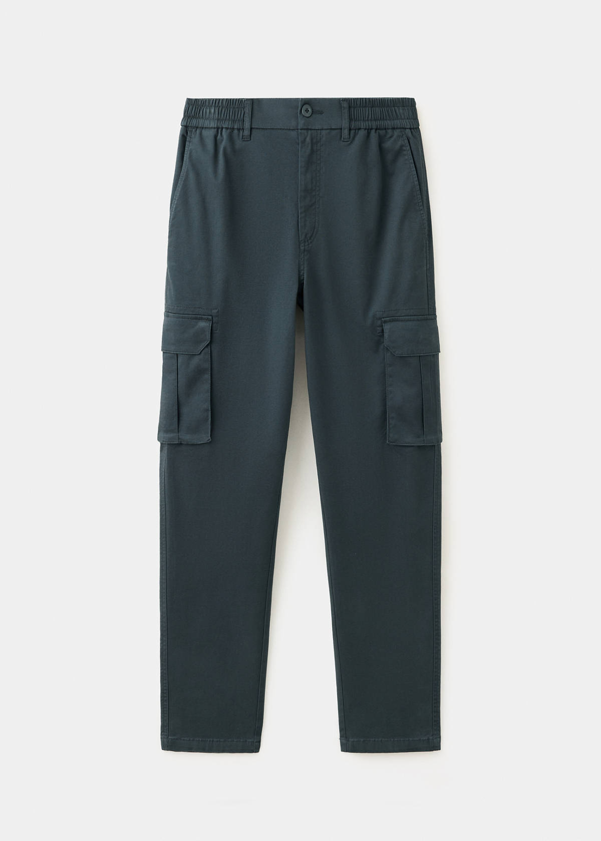 Straight cargo trousers — Navy