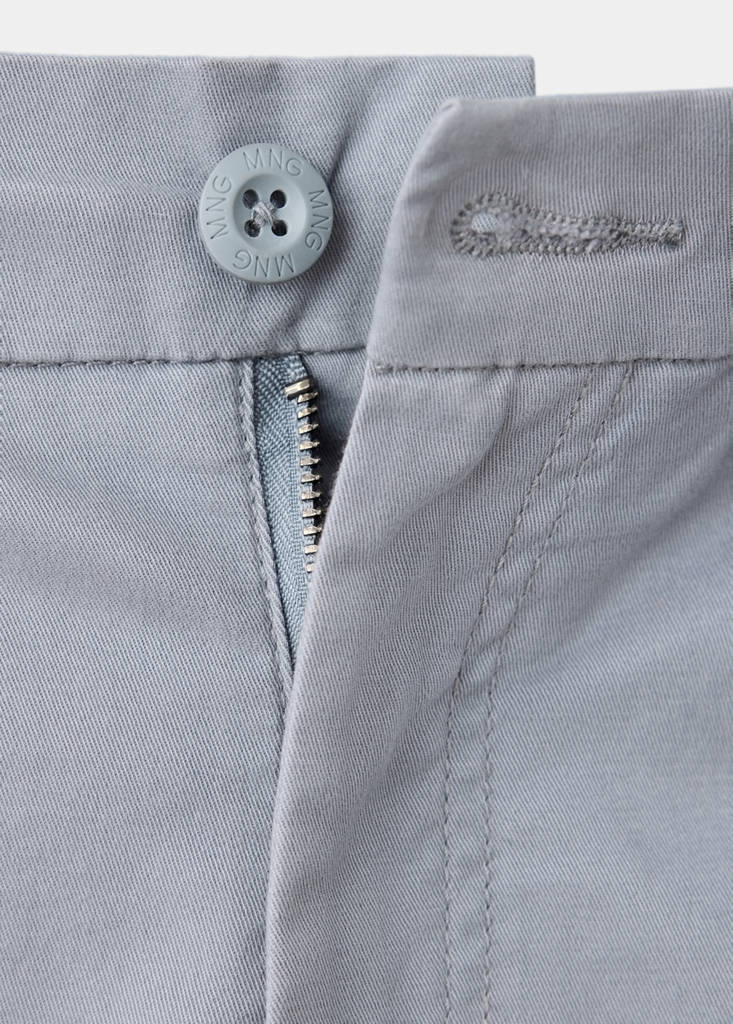 Straight cargo trousers — Grey
