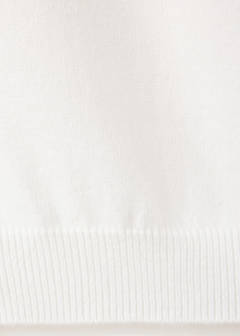 Knitted jumper with neck detail — White 7