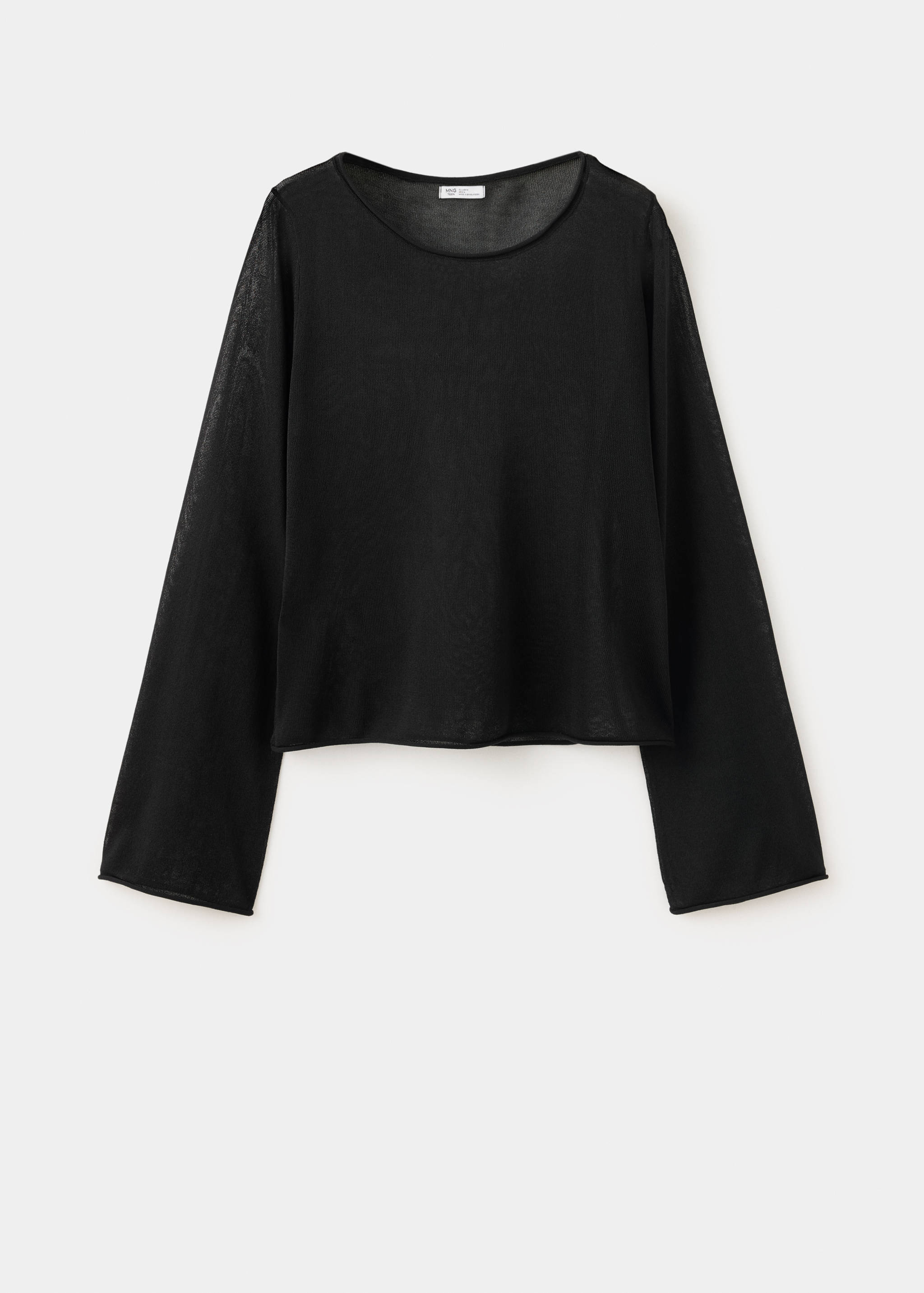 Fine knit semi-transparent jumper - Article without model