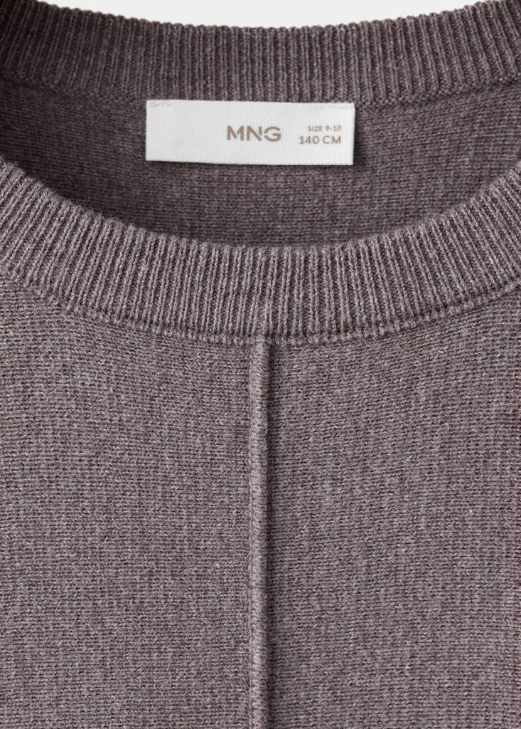 Knitted jumper with seam detail — Blackberry