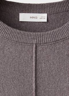 Knitted jumper with seam detail — Blackberry 3