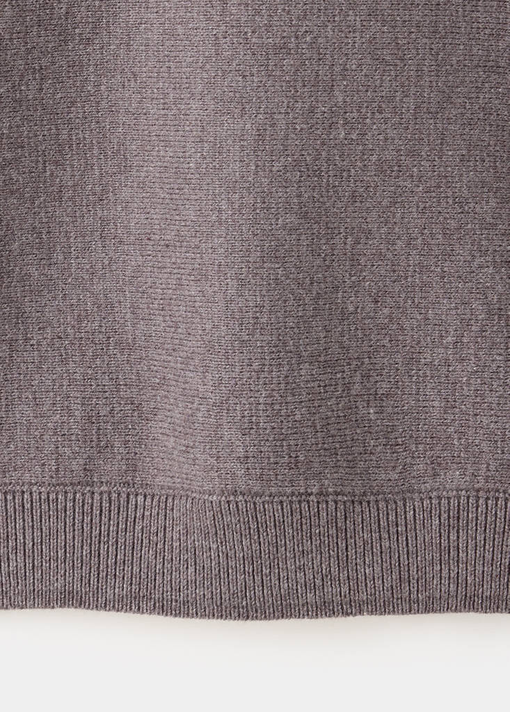 Knitted jumper with seam detail — Blackberry