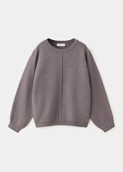 Knitted jumper with seam detail — Blackberry 2