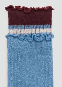 Pack of 2 ribbed striped socks — Maroon 3