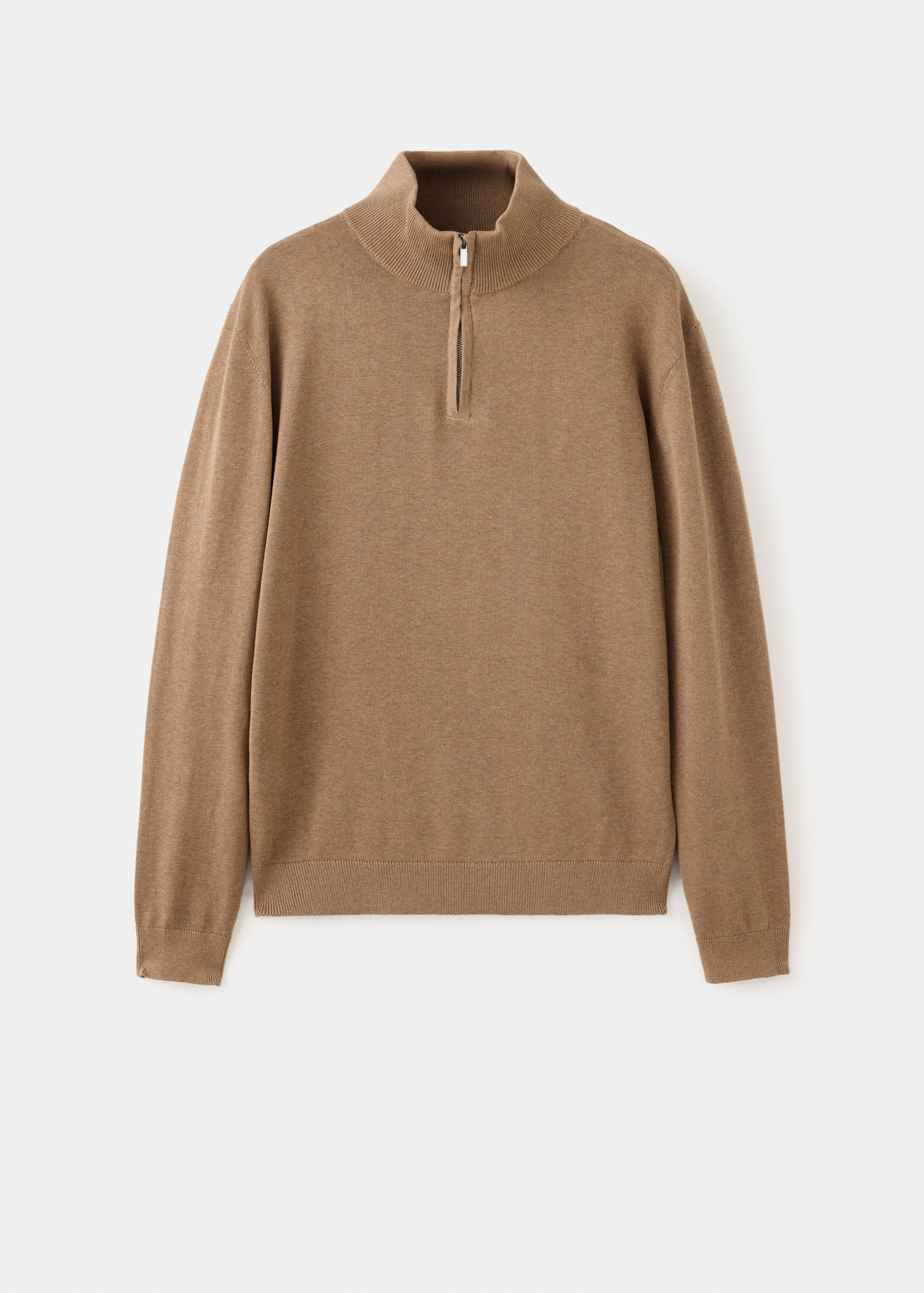 Perkins-neck sweater with zip - Article without model