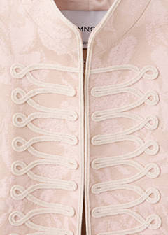 Jacquard jacket with frogging closures — Pink 5