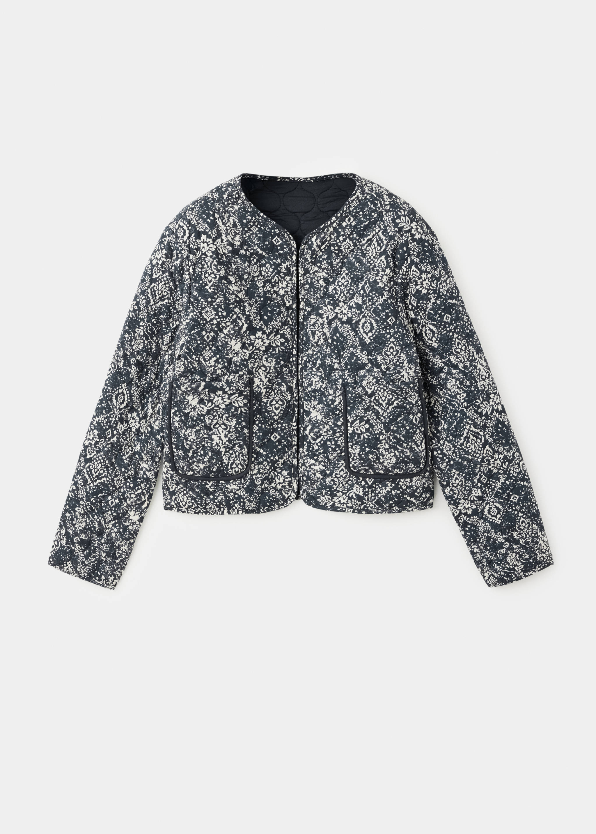 Reversible quilted printed jacket - Details of the article 8