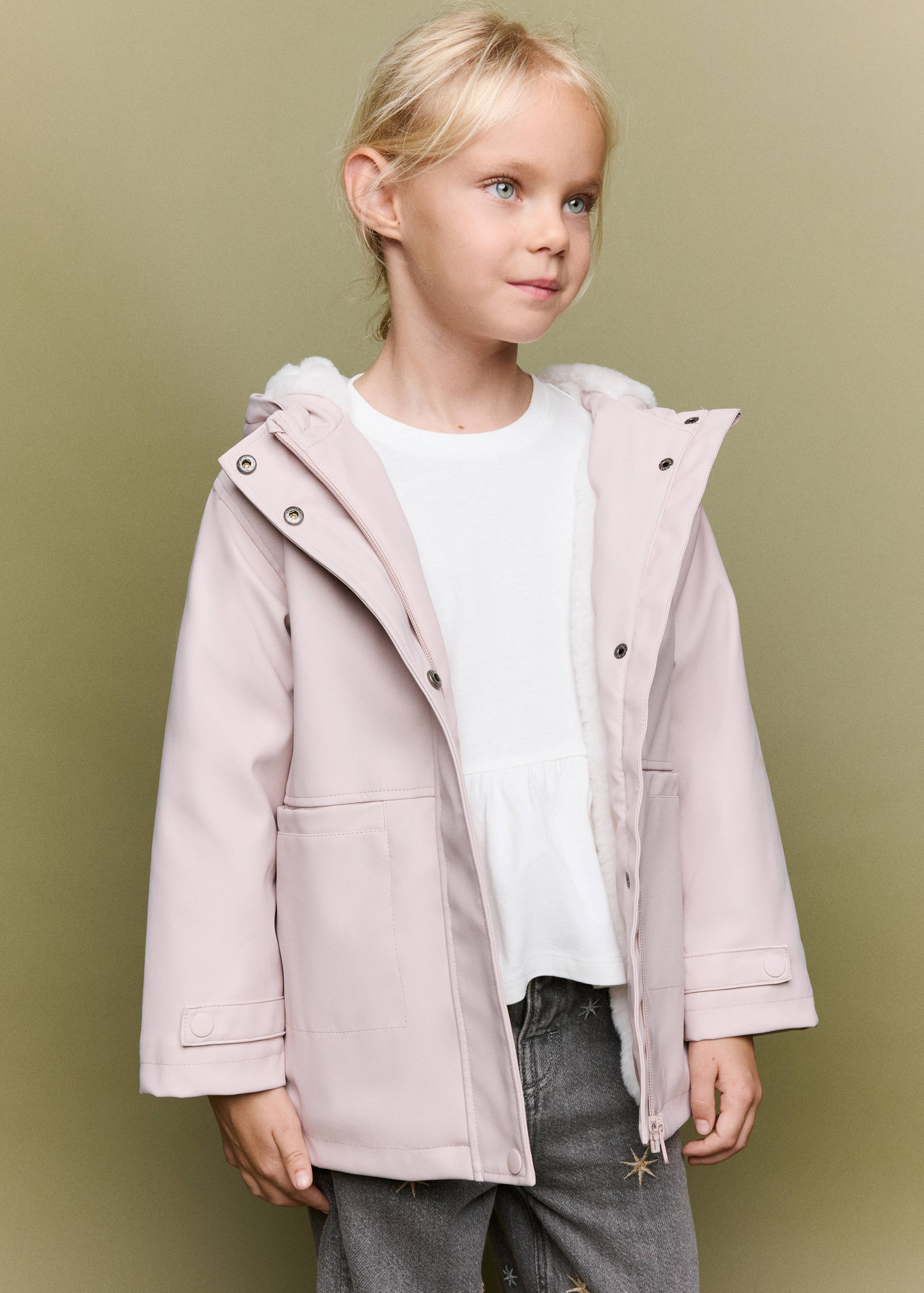 Rubberised jacket with hood - General plane