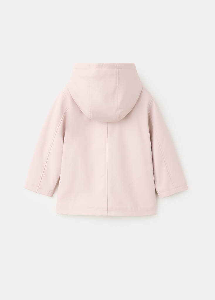 Rubberised jacket with hood — Pink