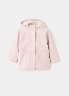Rubberised jacket with hood — Pink 3