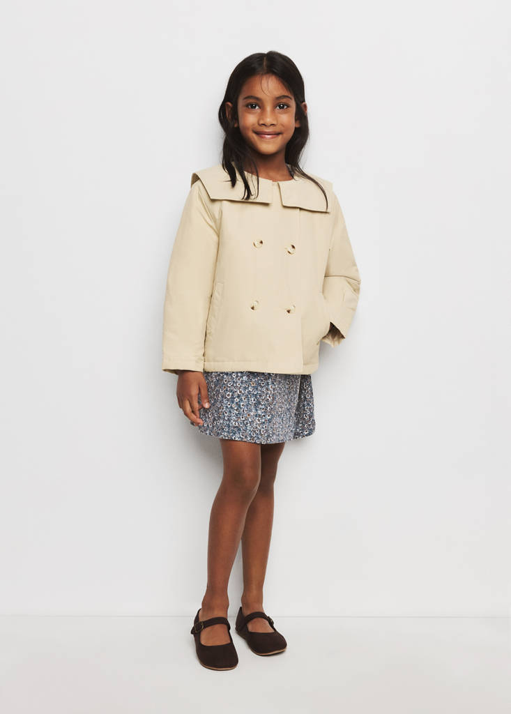 Short trench coat — Beige
