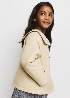 Short trench coat — Beige 5