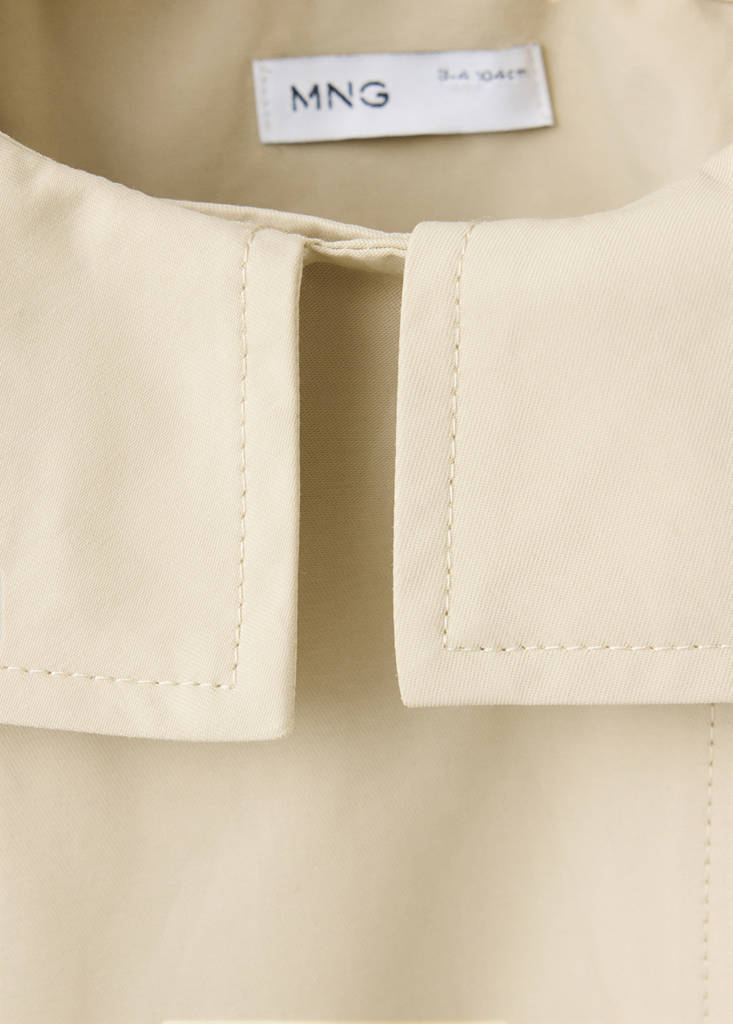 Short trench coat — Beige