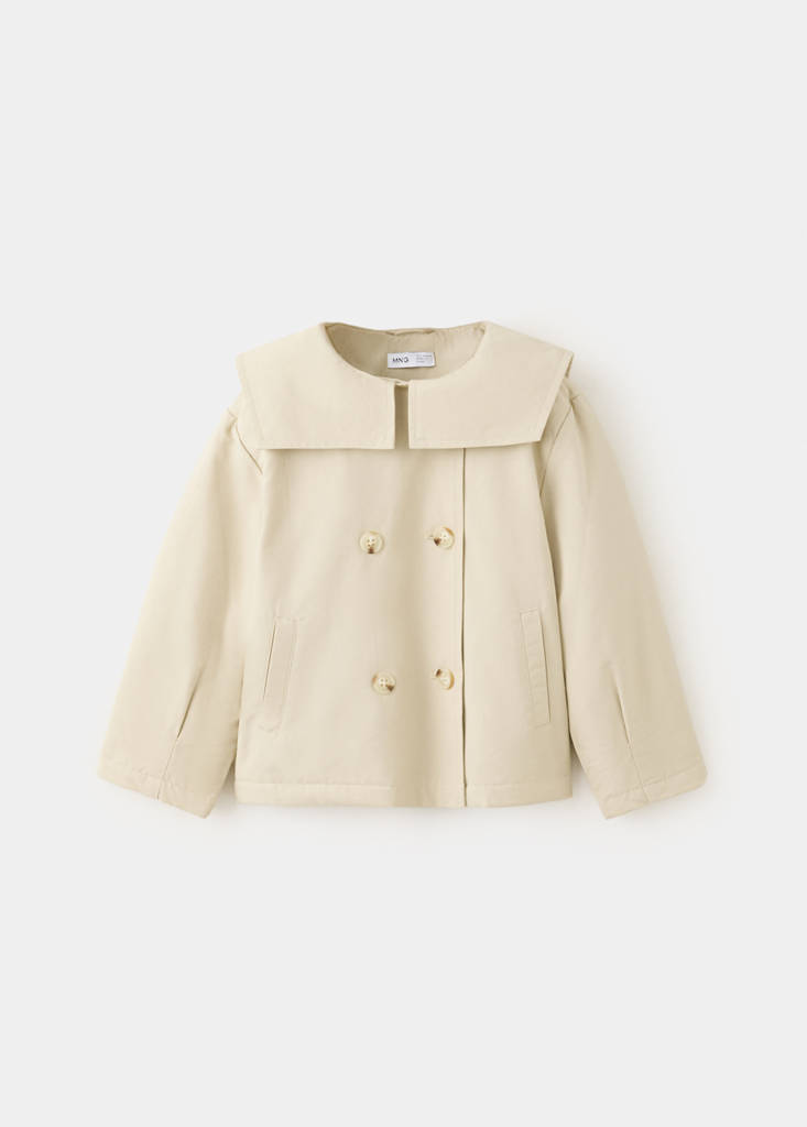 Short trench coat — Beige