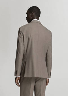 London regular-fit suit jacket — Medium Brown 3