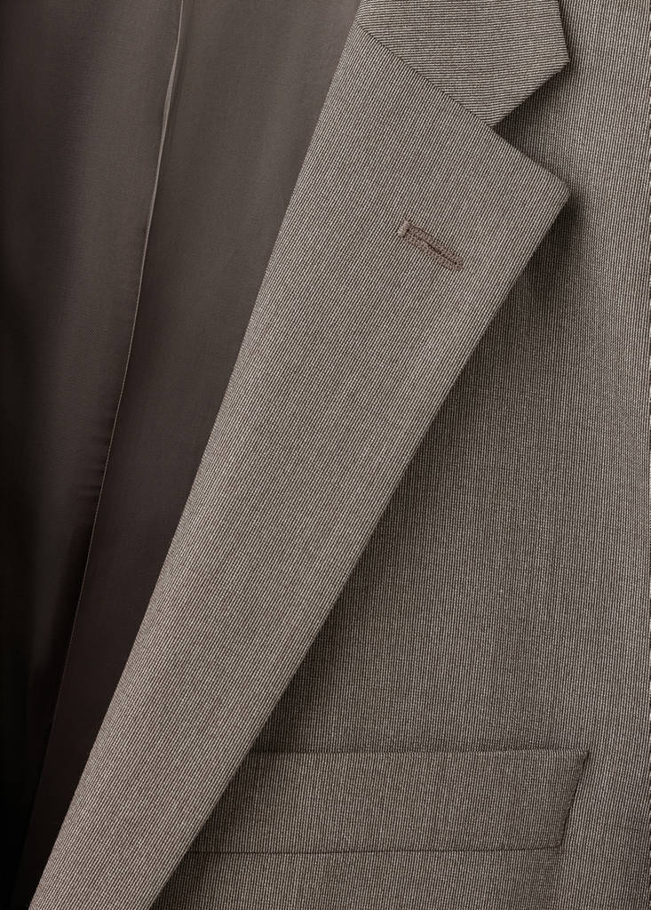 London regular-fit suit jacket — Medium Brown
