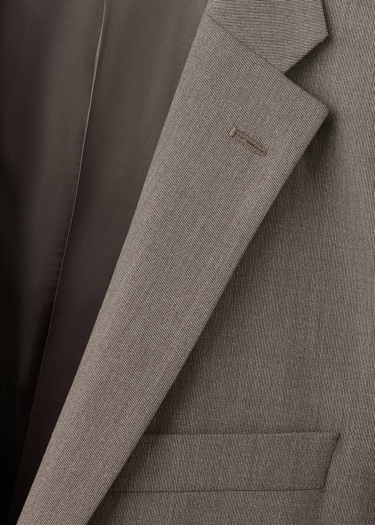 London regular-fit suit jacket — Medium Brown