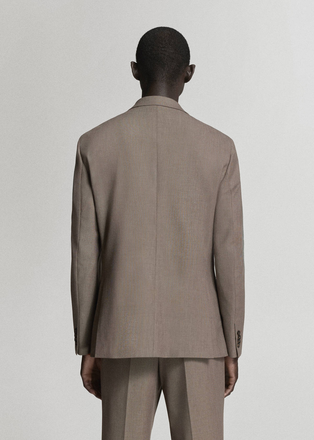 London regular-fit suit jacket — Medium Brown