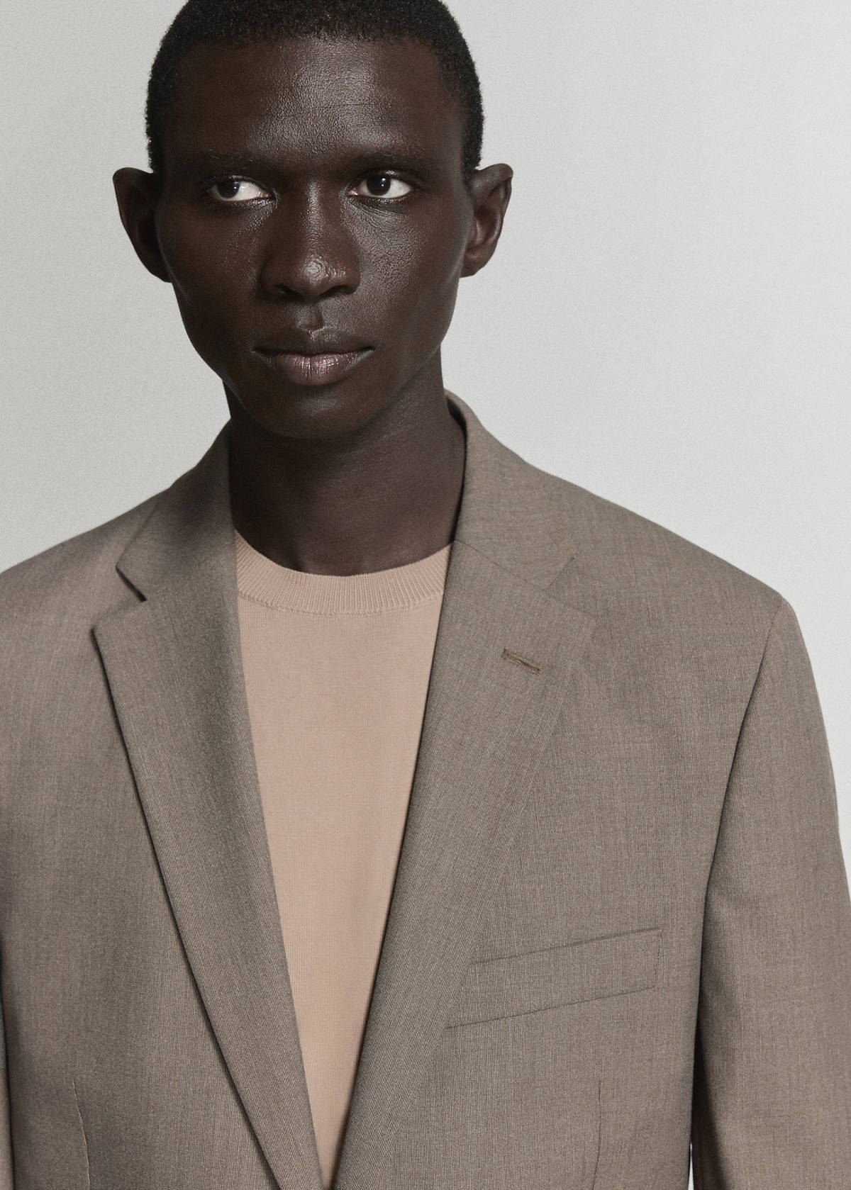 London regular-fit suit jacket — Medium Brown