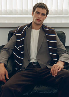 London regular-fit suit jacket — Medium Brown 6