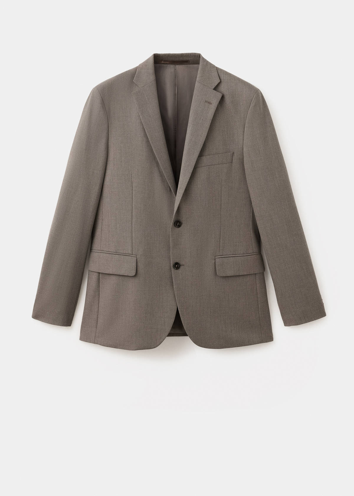 London regular-fit suit jacket — Medium Brown