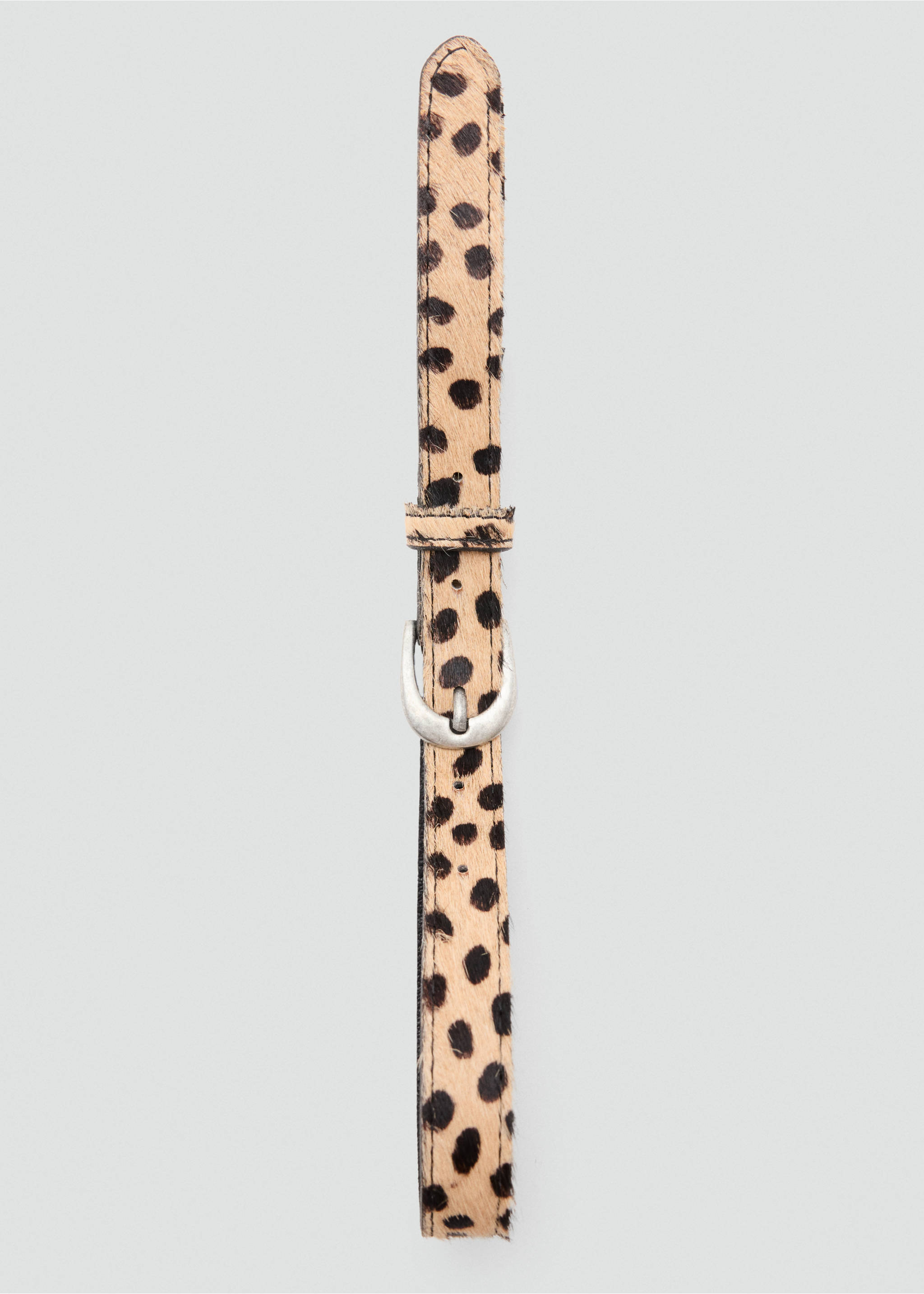 Ceinture cuir imprimé animal - Détail de l'article 2, Sable. Ref: 37005162-00.