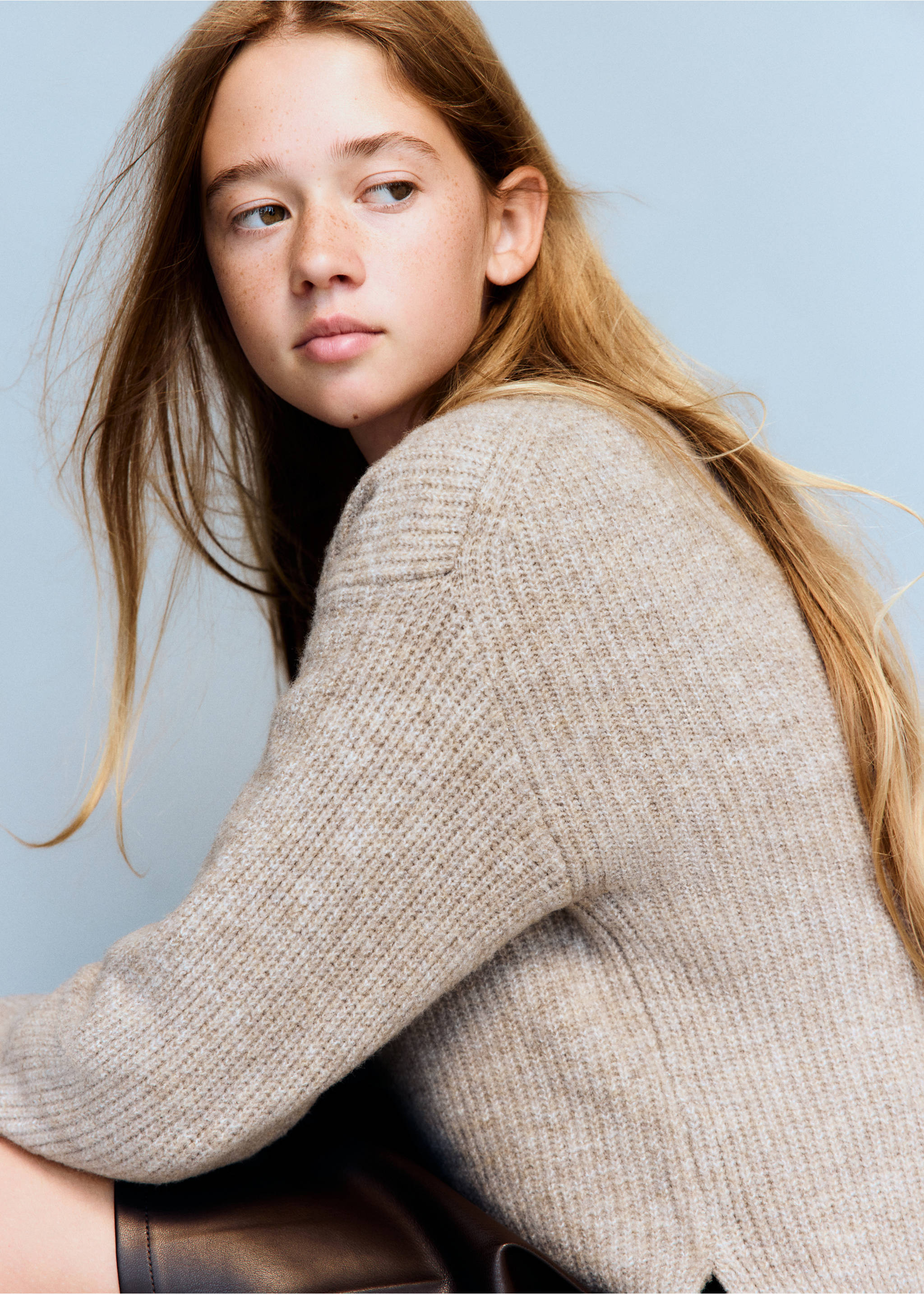 Sweater sophie - Details of the article 1, Medium Brown. Ref: 37005163-00.