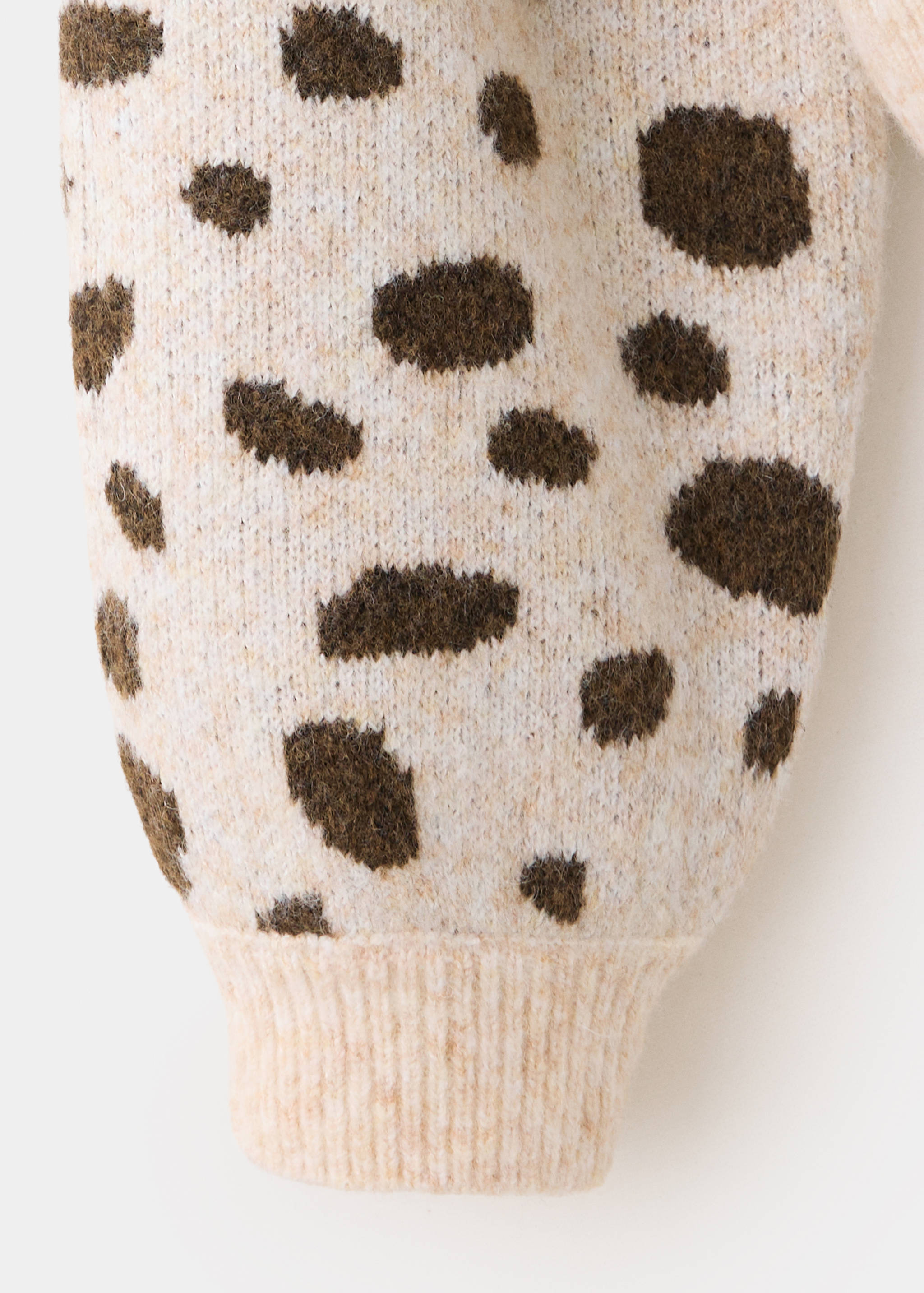 Animal-print knitted sweater - Details of the article 0