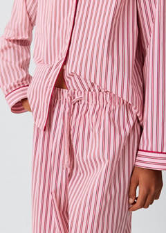 Striped cotton pyjamas — Pink 3