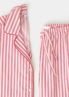 Striped cotton pyjamas — Pink 7