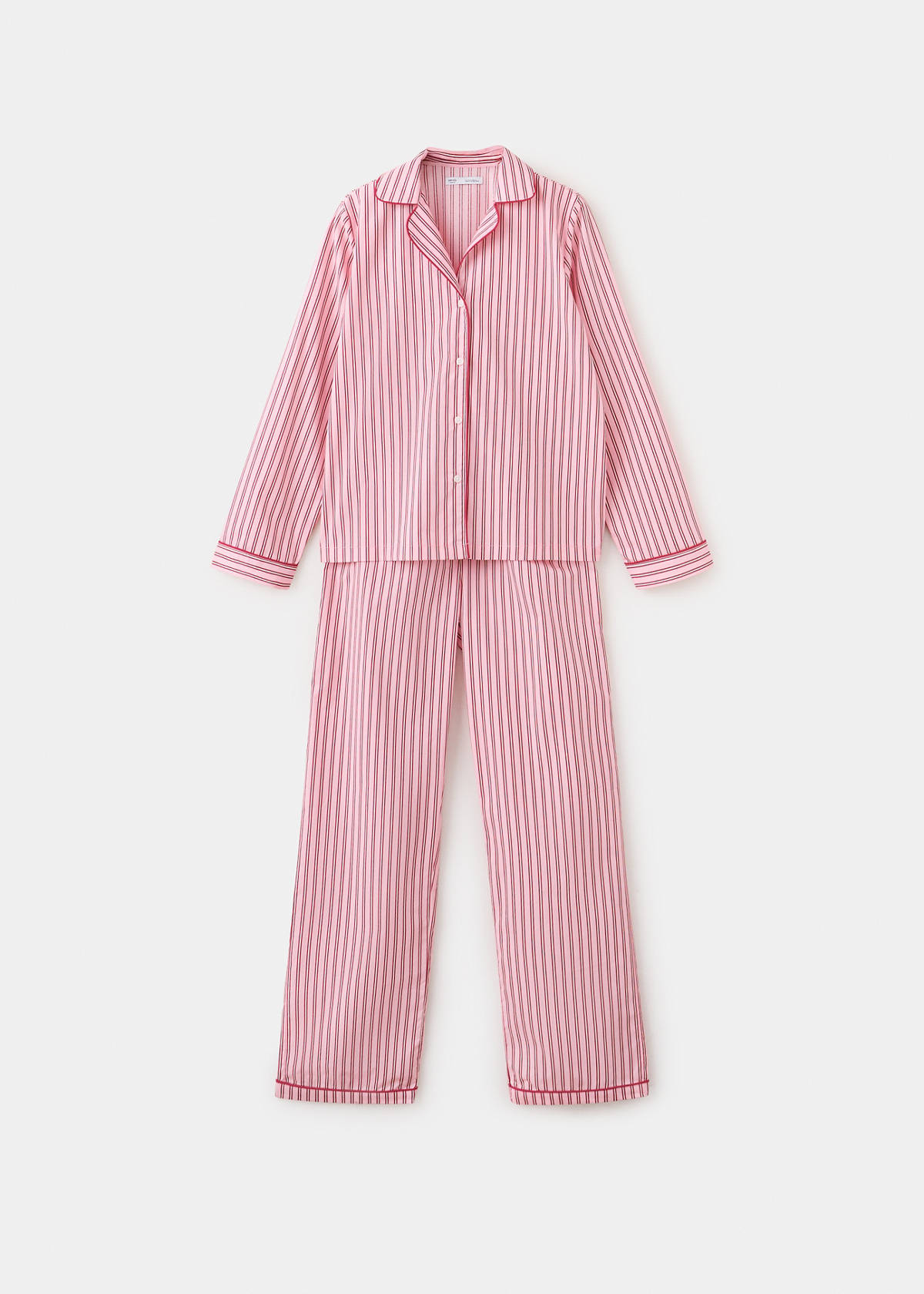 Striped cotton pyjamas — Pink