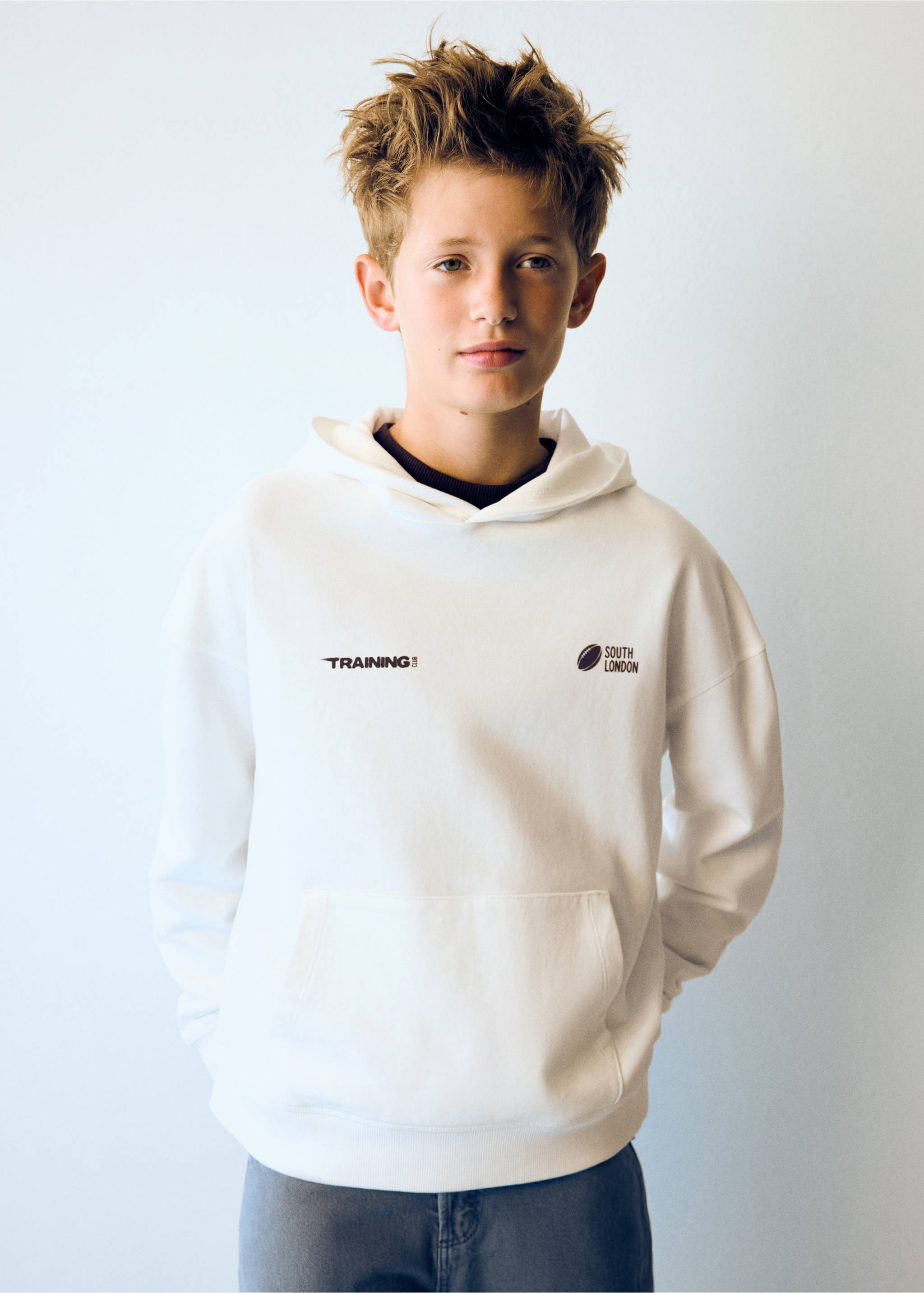 Oversized hoodie - Medium plane, Off White. Ref: 37005168-00.