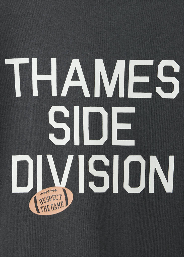 Printed cotton-blend t-shirt — Charcoal