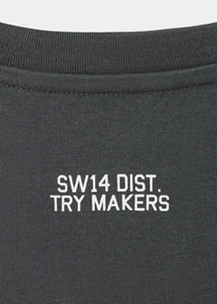 Printed cotton-blend t-shirt — Charcoal 4