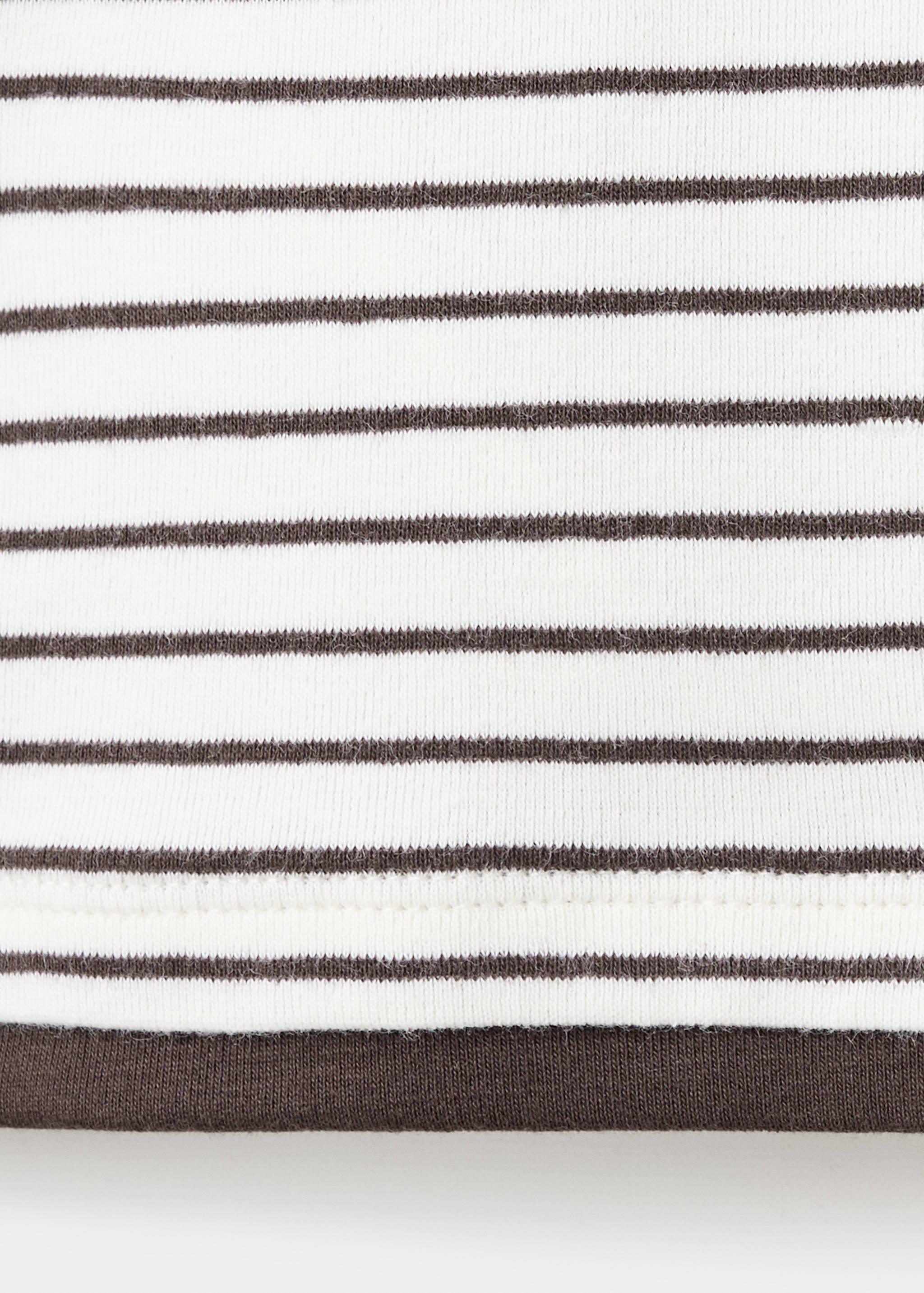 Striped cotton T-shirt - Details of the article 0